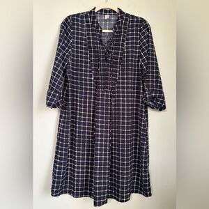 Pinkblush Navy and White Patterned 3/4 Sleeve Maternity Dress, Size Medium